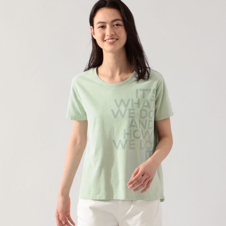 【ECOALF】 AQUA BACAUSE Ｔシャツ / AQUA BACAUSE T-SHIRT WOMAN グリーン(淡)