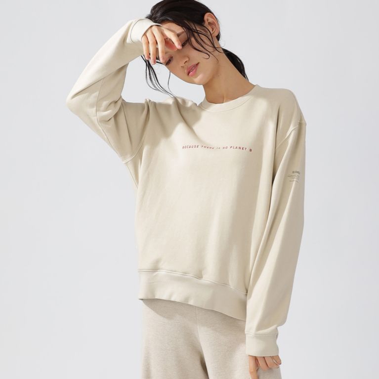 【ECOALF】 BOLONIA BECAUSE スウェット / BOLONIA WOMAN SWEATSHIRT ベージュ