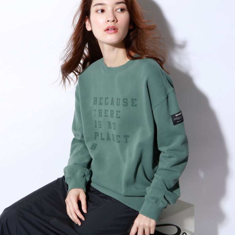 【ECOALF】 BECAUSE スウェットシャツ / CERVINO SWEATSHIRT WOMAN カーキ(濃)