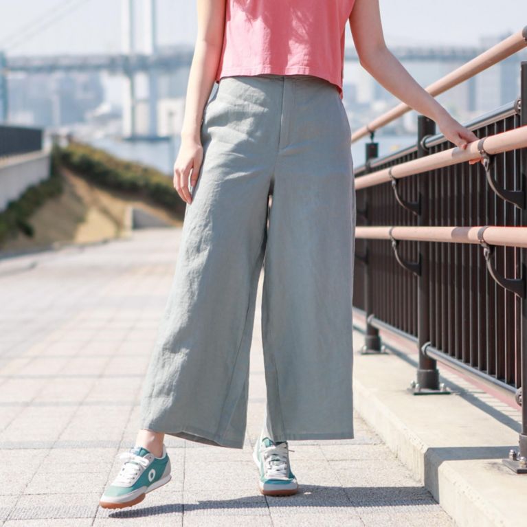 【ECOALF】 ＜CYDER ワイドパンツ / CYDER PANTS WOMAN＞ カーキ(濃)