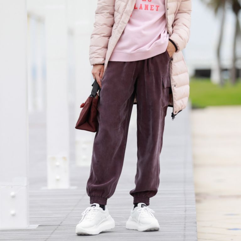 【ECOALF】 ZURS リラックス パンツ / ZURS CARGO PANTS WOMAN ボルドー