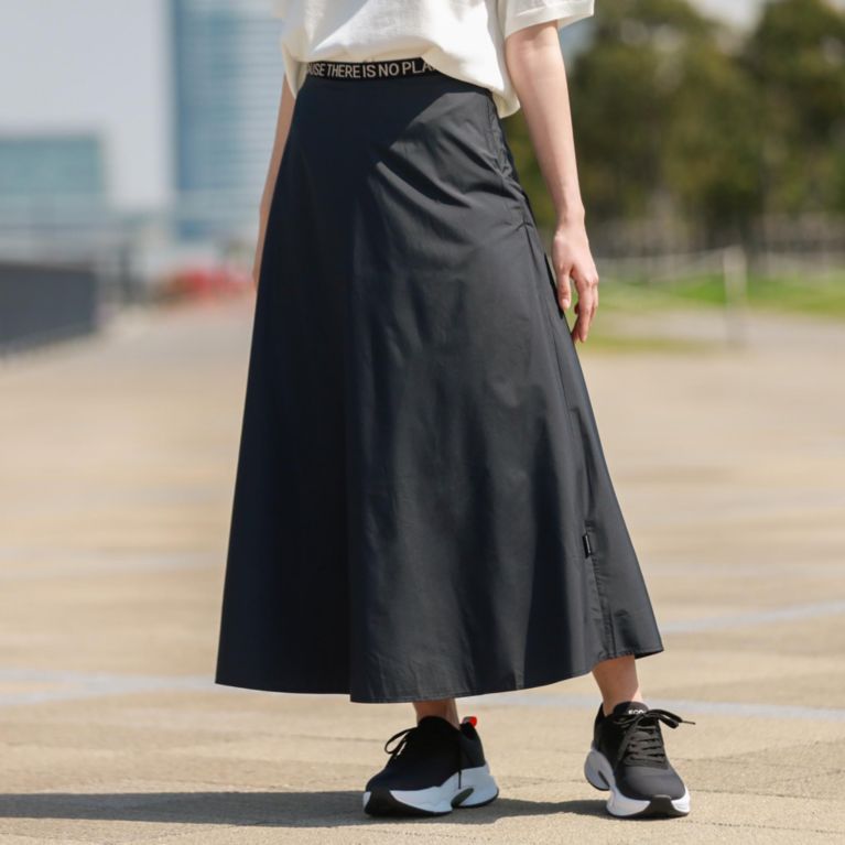 【ECOALF】 WALLTER ロング スカート / WALLTER LONG SKIRT WOMAN 黒