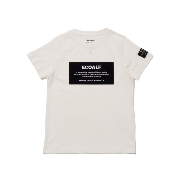 【ECOALF】 BECAUSE キッズTシャツ / NATAL LABEL T-SHIRT ホワイト