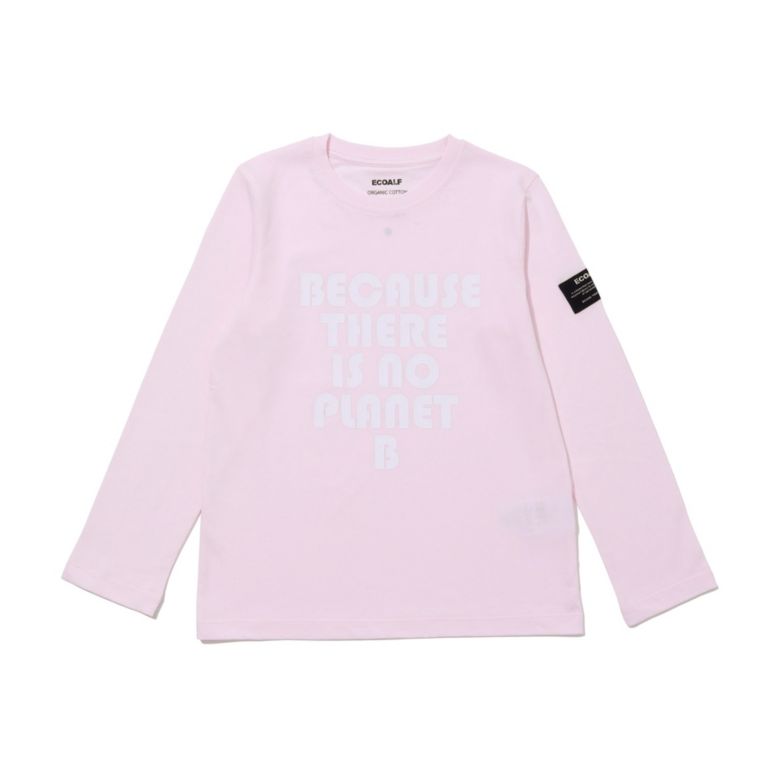 【ECOALF】 BECAUSE キッズTシャツ / AVERY BECAUSE LONG SLEEVE TSHIRT ピンク