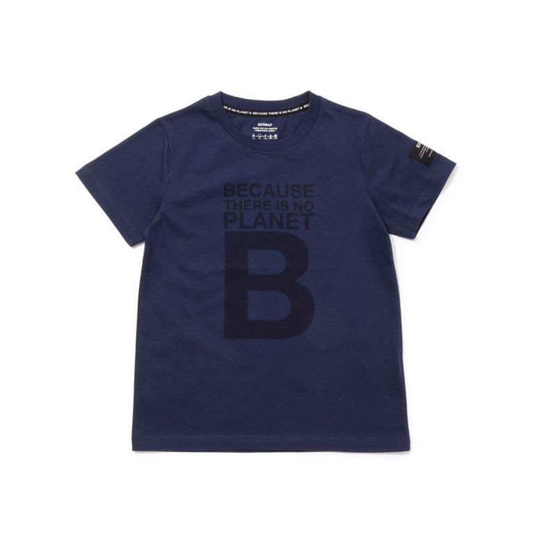 【ECOALF】 BECAUSE キッズTシャツ / NATAL BECAUSE BIG B MIDNIGHT NAVY TS KI ネイビー