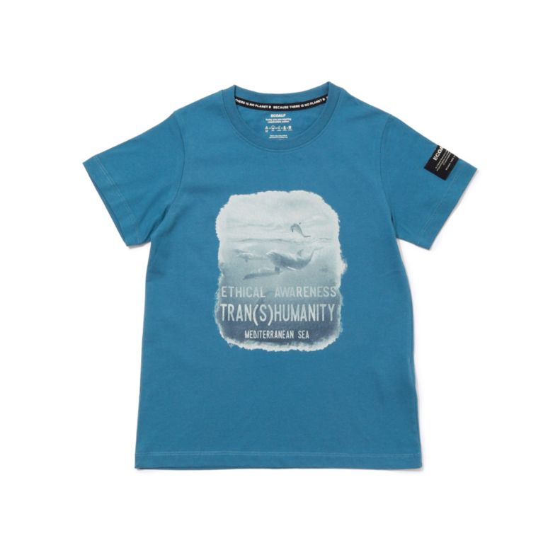 【ECOALF】 NATAL キッズ グラフィックTシャツ / NATAL NAUTICAL WATER T-SHIRT ブルー