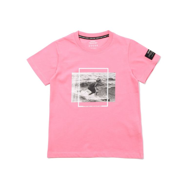 【ECOALF】 BECAUSE キッズTシャツ / NATAL SURF PRINT T-SHIRT KIDS ピンク