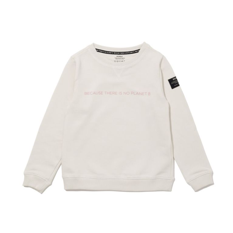 【ECOALF】 BECAUSE キッズスウェット / ROSS BECAUSE SW MINIMAL KIDS ホワイト