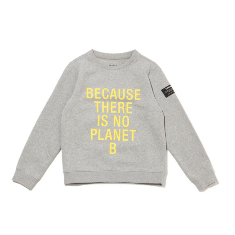 【ECOALF】 BECAUSE キッズスウェット / SANDIEGO SWEAT KIDS ライトグレー