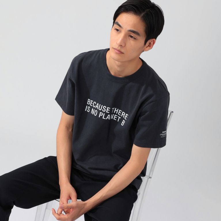 【ECOALF】 BECAUSE ワンハンドレッド Tシャツ for 窪塚洋介 / BECAUSE 100 T-SHIRT ネイビー