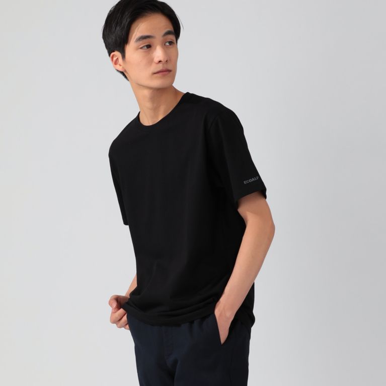 【ECOALF】 【日本限定企画】 UTO JAPAN Tシャツ for MEN 黒