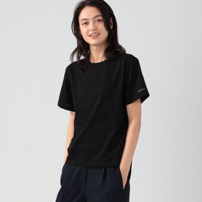 【ECOALF】 【日本限定企画】 UTO JAPAN Tシャツ for WOMEN 黒